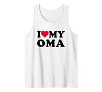 I Love My Oma Heart Grandma Family Canotta