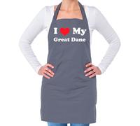 I Love My Ottimo Danese - Unisex Adulti Grembiule - Cani Cuccioli Razza