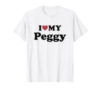 I Love My Peggy Nome Coordinato Coppia Maglietta