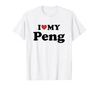 I Love My Peng Nome Coordinato Coppia Maglietta