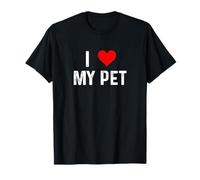 I Love My Pet - Cuore - Distressed - Cane Gatto Cavallo Serpente Maglietta