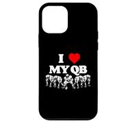 I Love My Quarterback QB Funny Offensive Line Football OL Custodia per iPhone 12 mini