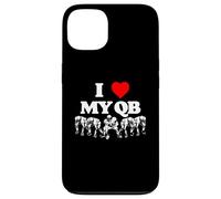 I Love My Quarterback QB Funny Offensive Line Football OL Custodia per iPhone 13