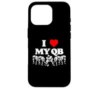 I Love My Quarterback QB Funny Offensive Line Football OL Custodia per iPhone 16 Pro