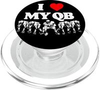 I Love My Quarterback QB Funny Offensive Line Football OL PopSockets PopGrip per MagSafe