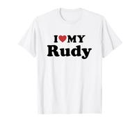 I Love My Rudy Nome Coordinato Coppia Maglietta