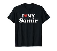 I Love My Samir Nome Coordinato Coppia Maglietta