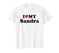 I Love My Sandra Nome Coordinato Coppia Maglietta
