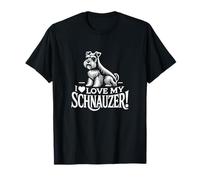 I LOVE MY SCHNAUZER! - Cani Baffi - Bellezze Barbuto Maglietta