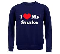I Love My Serpente - Bambini Felpa/Maglione - Animali Domestici Pitone Owner