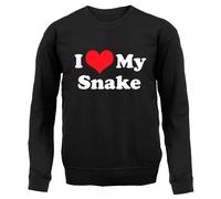 I Love My Serpente - Bambini Felpa/Maglione - Animali Domestici Pitone Owner