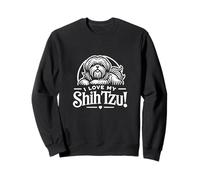 I LOVE MY SHIH TZU! Lap Dog Giocoso Affettuoso Razza fedele Felpa
