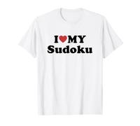 I Love My Sudoku Maglietta