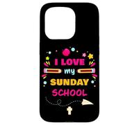 I Love My Sunday School - Christian Church Teacher & Girls Custodia per iPhone 15 Pro
