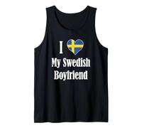 I Love My Swedish Boyfriend. Amo Il Mio Amico Svedese Canotta