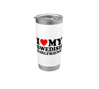 I Love My Swedish Girlfriend Bicchiere termico in acciaio inox doppia parete