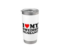 I Love My Swedish Husband Bicchiere termico in acciaio inox doppia parete
