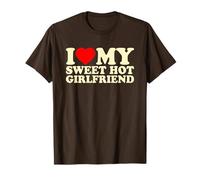 I Love My Sweet Hot Girlfriend, I Heart My GF Valentines Day Maglietta