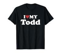 I Love My Todd Nome Coordinato Coppia Maglietta