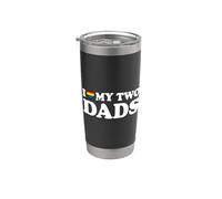 I Love My Two Dads Bicchiere termico in acciaio inox doppia parete