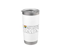 I Love My Two Dads Bicchiere termico in acciaio inox doppia parete