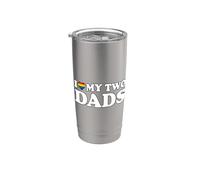 I Love My Two Dads Bicchiere termico in acciaio inox doppia parete