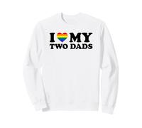 I Love My Two Dads Felpa
