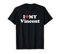 I Love My Vincent Nome Coordinato Coppia Maglietta