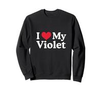 I Love My Violet Heart Viola Love Viola Felpa