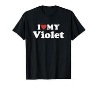 I Love My Violet Nome Coordinato Coppia Maglietta