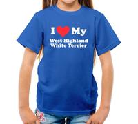 I Love My West Highland Bianco Terrier - T-Shirt - Westie Love Cane Dogs