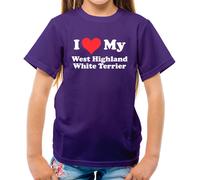 I Love My West Highland Bianco Terrier - T-Shirt - Westie Love Cane Dogs