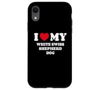 I Love My White Swiss Shepherd Dog Berger Blanc Suisse Custodia per iPhone XR