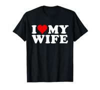 I Love My Wife Matrimonio Anniversario Sposato I Heart My Wife Maglietta