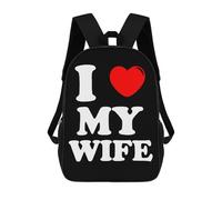 I Love My Wife - Zaino da viaggio unisex, con stampa, 43,2 cm