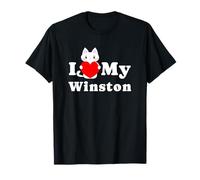 I Love My Winston - Amante dei Gatti Maglietta