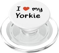 I Love My Yorkie Heart Yorkshire Terrier Cane Mamma Papà PopSockets PopGrip per MagSafe