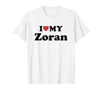 I Love My Zoran Nome Coordinato Coppia Maglietta