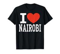 I Love Nairobi City Heart Graphic Souvenir Viaggio Maglietta