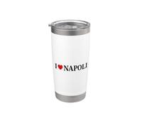 I love Napoli Italia Bicchiere termico in acciaio inox doppia parete