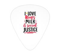 I Love Naps Milk And Social Justice Plettri per chitarra Plettri per chitarra basso Confezione da 12
