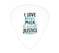 I Love Naps Milk And Social Justice Plettri per chitarra Plettri per chitarra basso Confezione da 12