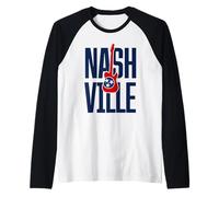 I Love Nashville, Nashville Tennessee Illustration Graphic Maglia con Maniche Raglan