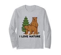 I Love Nature Bear Family Maglia a Manica