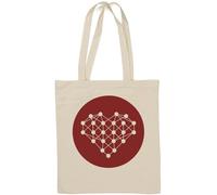 I Love Neural Networks AI Artificial Intelligence Logo Natural Cotton Tote Bag Bianco