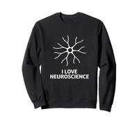 I Love Neuroscience Brain Design STEM Neuroscience Citazione Felpa