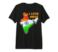 I Love New-Delhi Hello India Map Flag Orgoglioso Indiano papà Mamma Maglietta Premium
