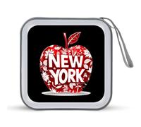 I Love New York City CD Case Holder Portable 40 Capacità DVD Wallet Storage Organizer per Auto Viaggi, Stile:, Taglia unica