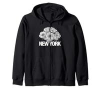 I Love New York City, Floral New York Illustration Graphic Felpa con Cappuccio