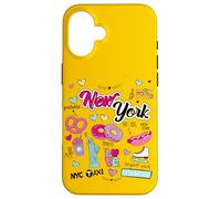 I Love New York, New York City Illustration Graphic Designs Custodia per iPhone 16